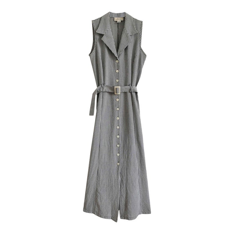 Robe longue ceinturé vichy