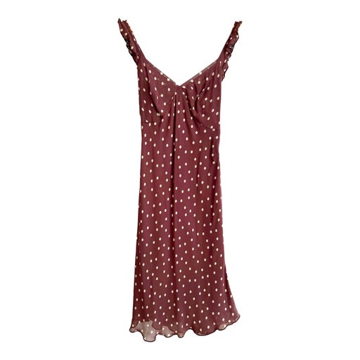 Robe midi à pois