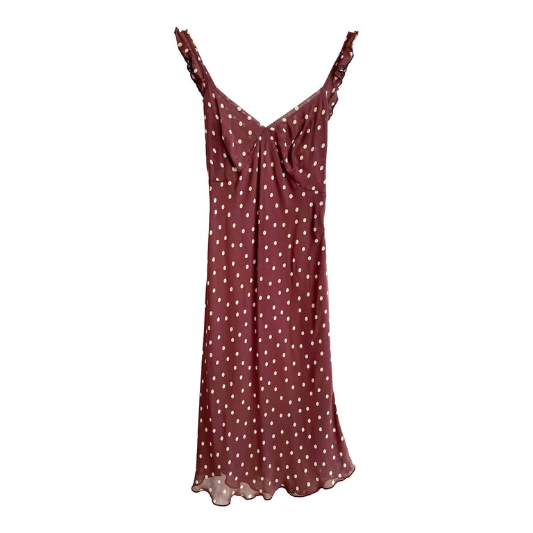 Robe midi à pois