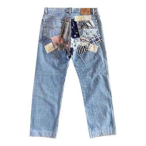 Levi's 501 patchwork jeans W36L34