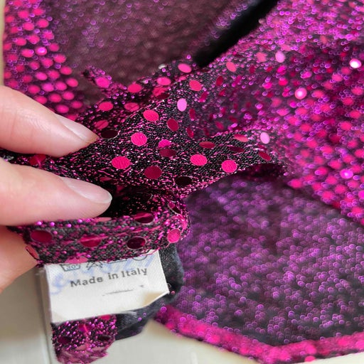 Sequin open back top