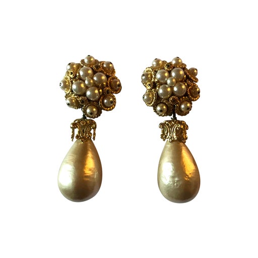 Boucles d'oreilles en métal doré