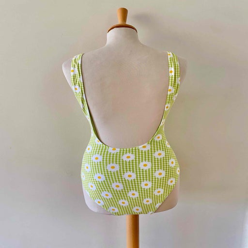 Gingham and flower bodysuit