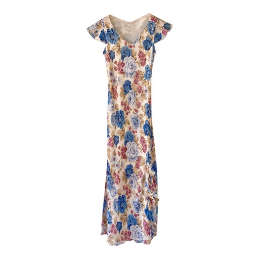 Robe longue à fleurs