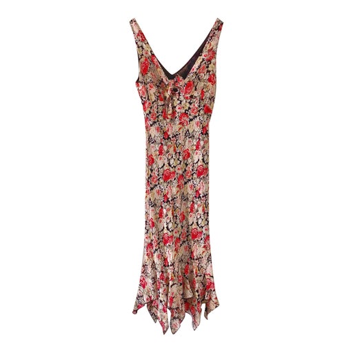 Robe midi à fleurs