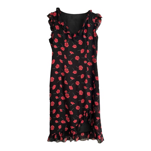Robe midi à fleurs