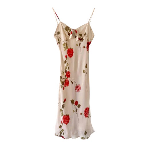 Robe midi à fleurs