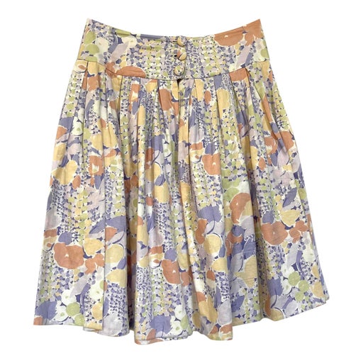Short cotton skirt