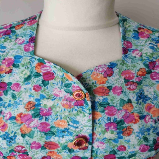 Robe longue à fleurs