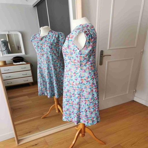 Robe longue à fleurs