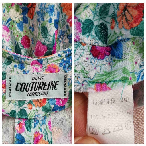 Robe longue à fleurs