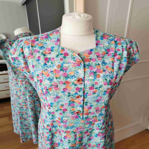 Robe longue à fleurs