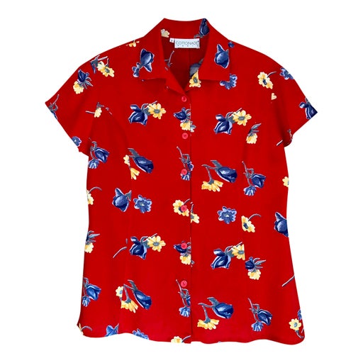 Top à fleurs