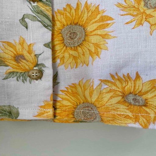 Austrian blouse in linen and white viscose