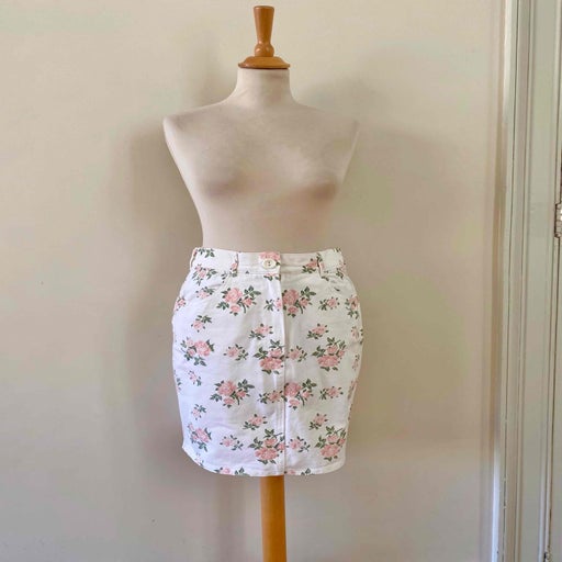Cotton mini skirt