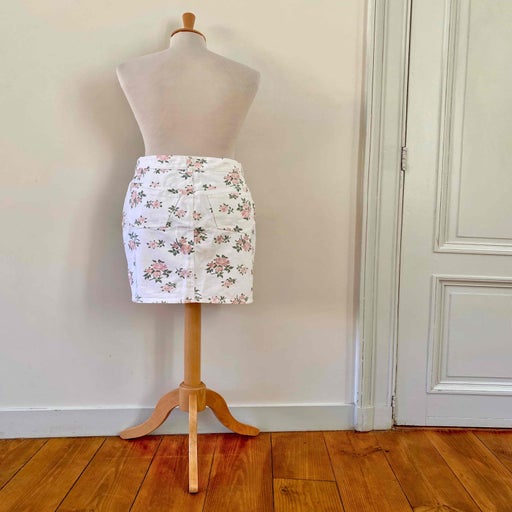 Cotton mini skirt
