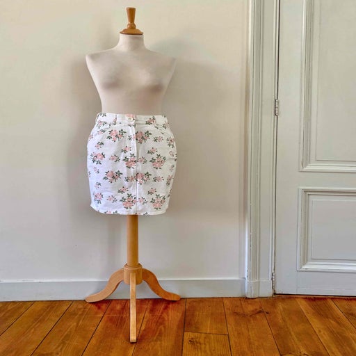 Cotton mini skirt