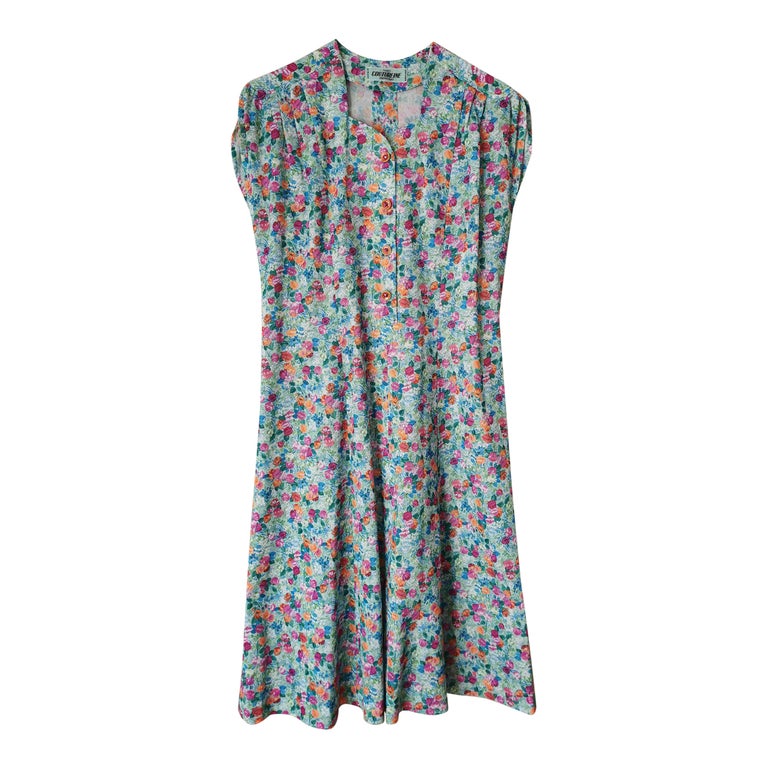 Robe longue à fleurs
