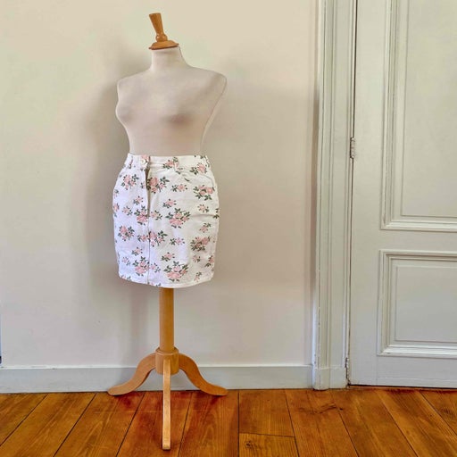 Cotton mini skirt