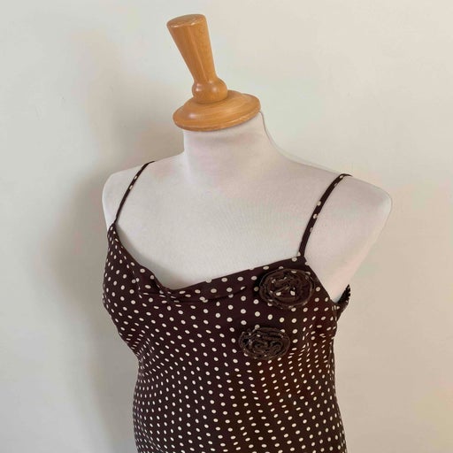 Polka dot slip dress