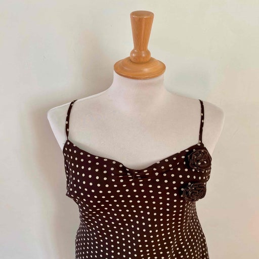 Polka dot slip dress
