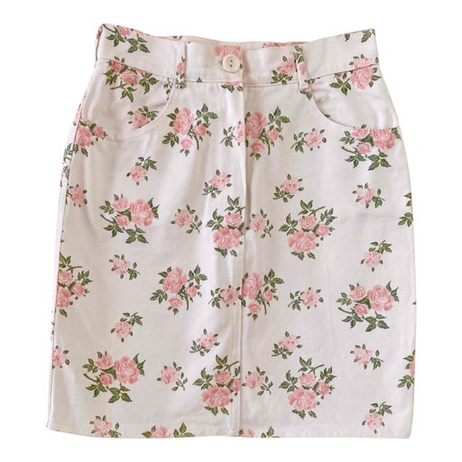 Cotton mini skirt