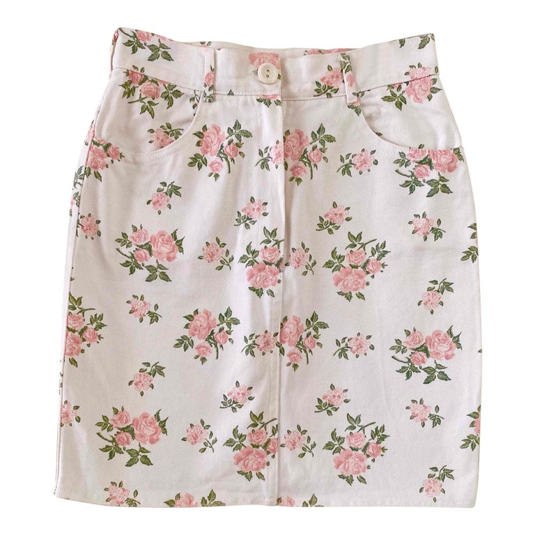 Cotton mini skirt