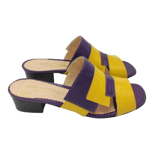 Mules en cuir