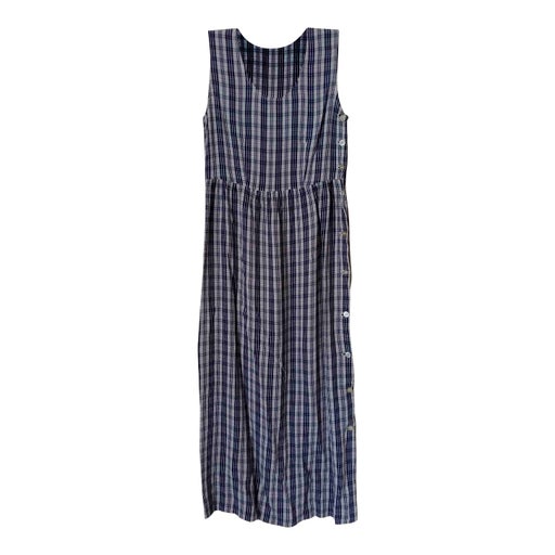 Checked long dress