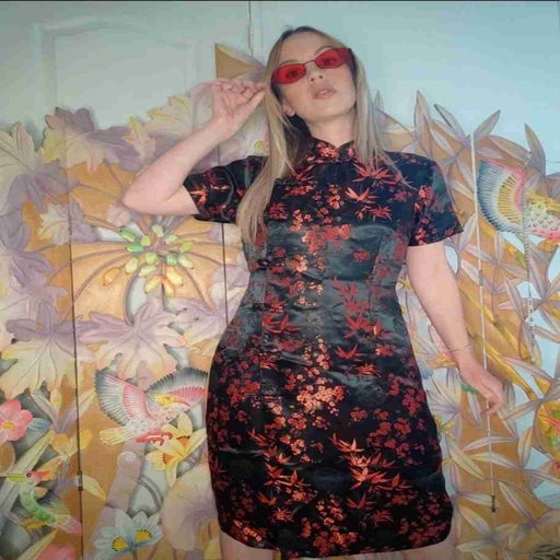 Asian silk dress