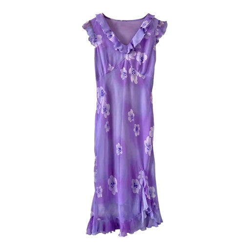 Robe midi à fleurs