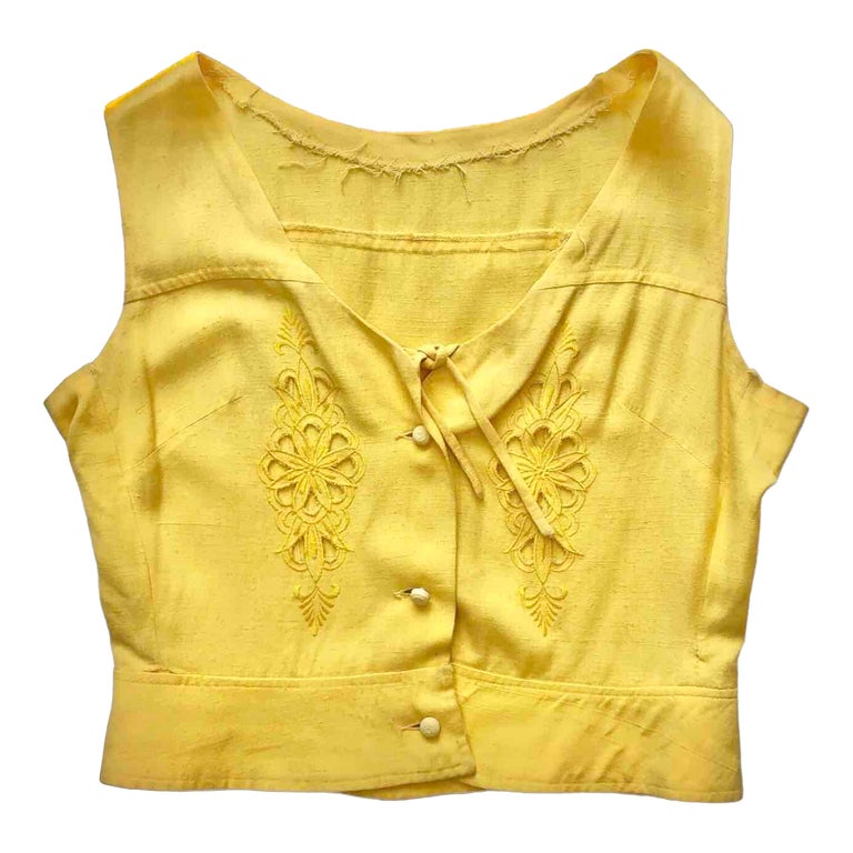Linen and cotton top