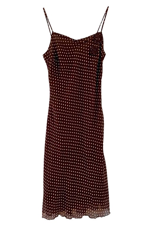 Polka dot slip dress