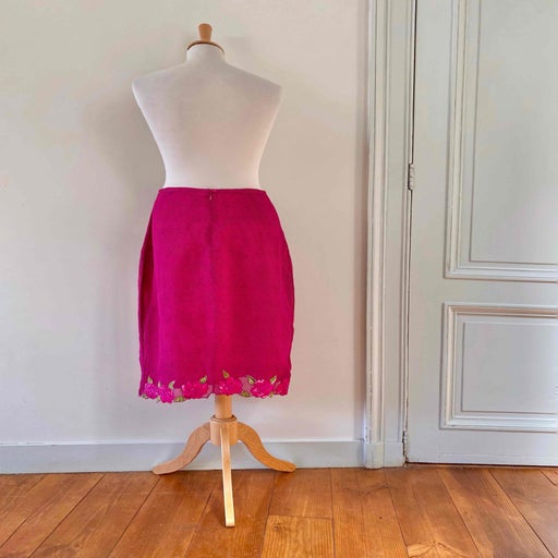 Floral midi skirt