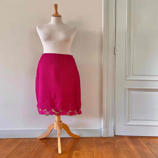 Floral midi skirt