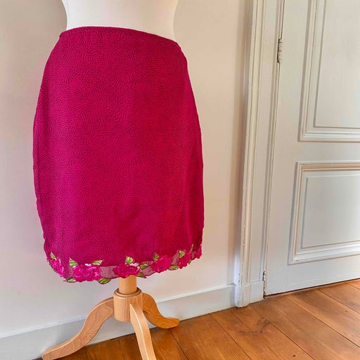 Floral midi skirt