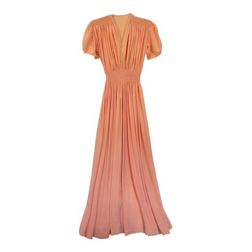 Robe longue en soie