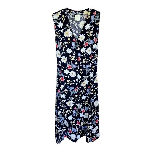 Robe boutonnée à fleurs