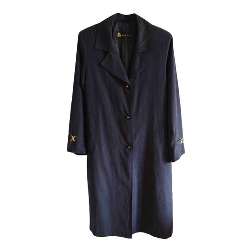 Navy blue trench coat