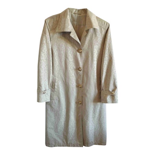 Damask trench coat