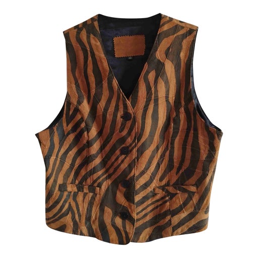 Leather vest