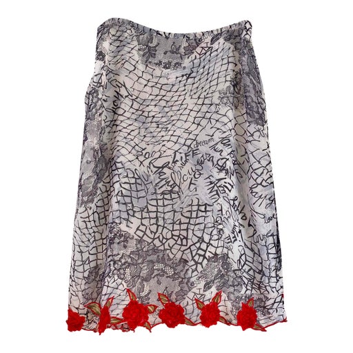 Jupe midi à motifs