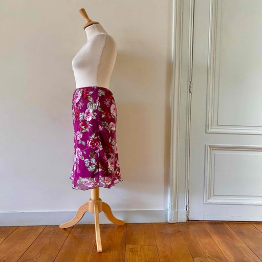 Floral midi skirt
