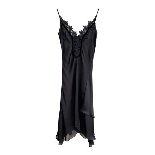 Lace neckline dress