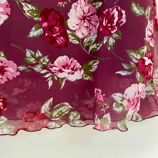 Floral midi skirt