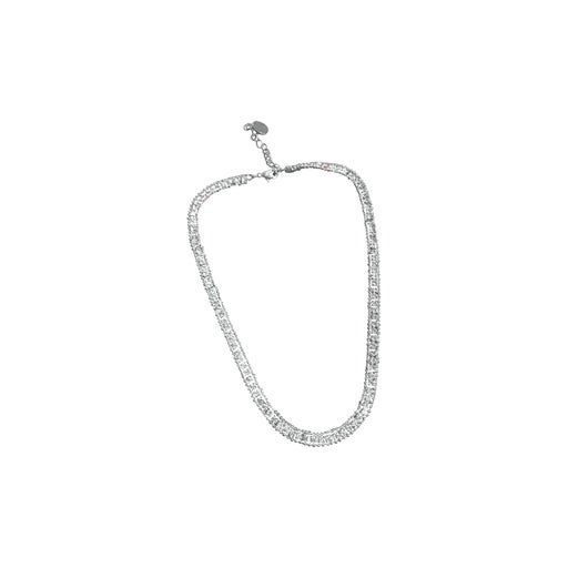 Silver metal necklace