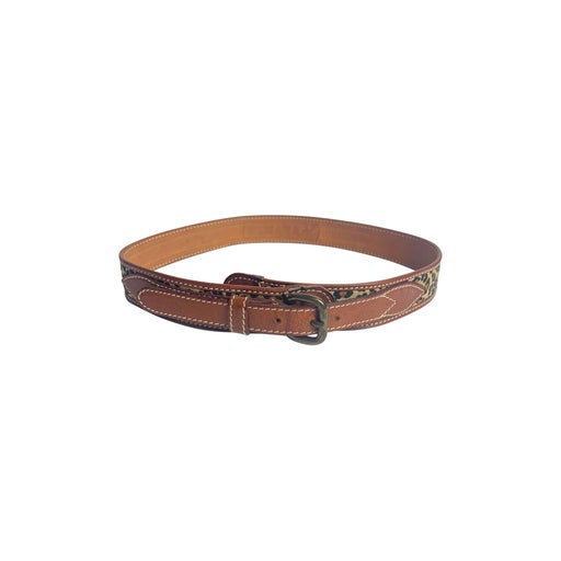 Leather belt