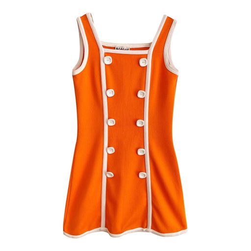 Orange mini dress