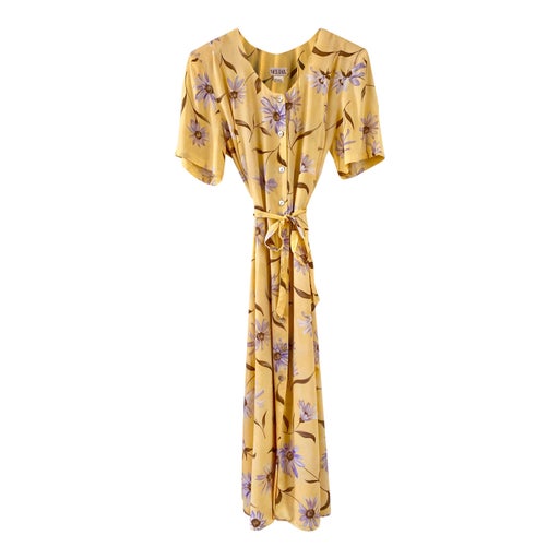 Robe longue à fleurs