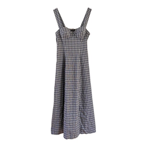 Long gingham dress